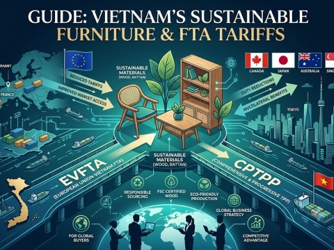 How to Leverage EVFTA and CPTPP Tariff Preferences when Sourcing Sustainable Furniture from Vietnam